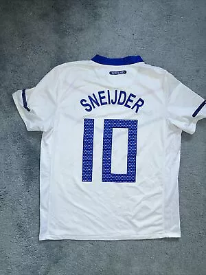 Men’s Netherlands Away 2010 Shirt Wv Sneijder On Ok Condition Size Medium • £35