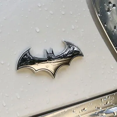 Chrome Metal 3D Bat Badge Emblem Car Tail Decal Logo Sticker Auto Accessories • $10.99