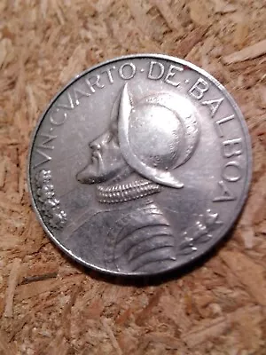 1966 VN- CVARTO-DE-BALBOA REPVBLICA-DE-PANAMA  Word Coin • $9.99