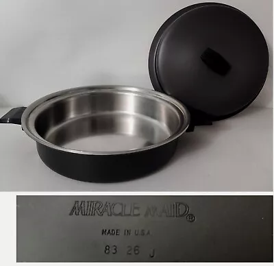 Vtg RARE Miracle Maid 12  Dutch Oven West Bend Anodized Aluminum With LID USA • $149.01