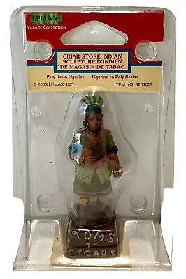 Vintage 2003 Lemax Cigar Store Indian Toms Poly Resin 32810M New • $27.95