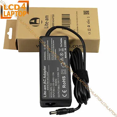 LAPTOP AC ADAPTER CHARGER PSU For TOSHIBA 75W 19V 3.95A PA3715E-1AC3 N17908 V85 • £999.99