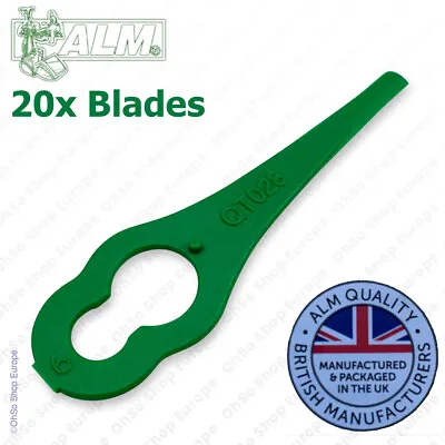 Plastic Cutting Blades Fits Qualcast Lawn Mower Trimlite 23 Cordless QT028 • £6.95