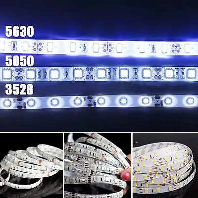 5M 10M 3528 5050 SMD Flexible LED Strip Lights 12V Power Cool White Warm White • $9.99