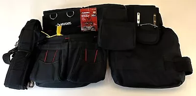 Husky Framers Suspension Rig Work Tool Belt 18 Pockets W/ Suspenders 1001018944 • $69.99