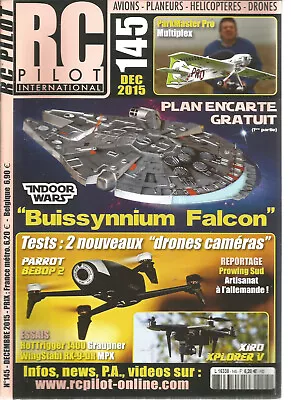 RC PILOT N°145 PLAN   BUISSYNNIUM FALCON   1st P. / PARROT BEBOP 2 / HOTTRIGGER  • $5.32