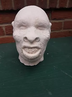 Large Plaster Shrunken Head Prop In Films Tv Great Ornament Figurine New Unused • $35