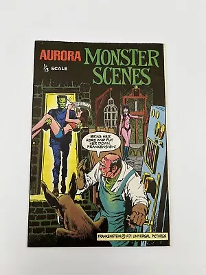 1971 AURORA MONSTER SCENES MODEL KIT INSTRUCTION BOOK 635 The Pain Parlor • $39.99