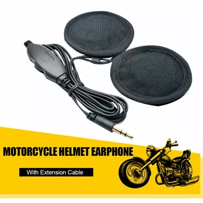 3.5mm Jack Earphones Motorcycle Helmet Stereo Speakers Headphones Volume Control • $12.99