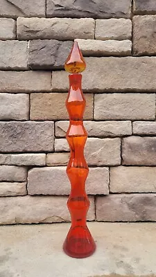 Blenko HTF Tangerine 587M Decanter Wayne Husted • $1350