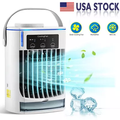 2024 Evaporative Portable Air Cooler Fan Humidifier Mini Air Conditioner Cooling • $28.95