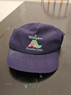 VTG Holiday Inn Executive Center Hat Snapback Mens Blue Made In Bangladesh Cap • $14.95