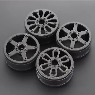 2.2inch Carbon Fiber Wheels Hub Rim For RC Crawler MOA RC4WD Bully II Axial XR10 • $37.04