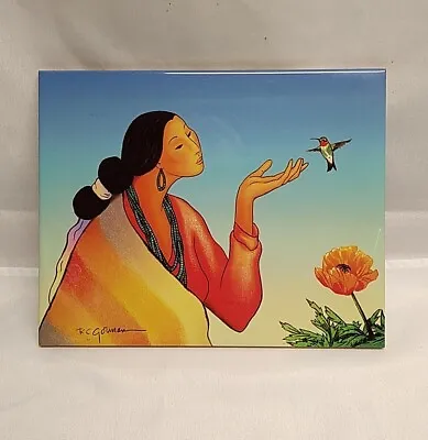 R.C. Gorman Ceramic Tile Pueblo Art 10”X 8” Made USA Picasso Of The Southwest #4 • $48.89