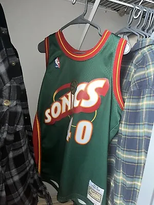 Mitchell&Ness Authentic Swingman Jersey Supersonics 95 Shawn Kemp SzL WORN ONCE • $50