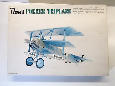 Revell 1:28 Scale WWl Fokker Triplane Werner Voss Model Kit #H-292 Rare Vintage • $49.58