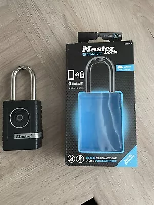 Master Lock Indoor Outdoor Padlock Smart Bluetooth 4401DLH Works With Master App • £95