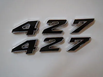 Ford 427 Engine Id Fender Hood Scoop Quarter Panel Trunk Emblems - Black • $24.99