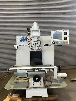 10” X 50” Milltronics Three Axis CNC Bed Mill Model MB-18 Centurion 6 Control • $14500