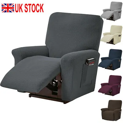 Stretch Recliner Slipcover Armchair Chair Elastic Lounge Covers Couch Protector • £19.94