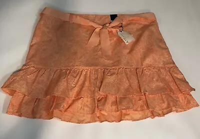 NWT Venezia Lane Bryant Skort Skirt Women's 18 Ruffled Peachy Floral Cotton • $26