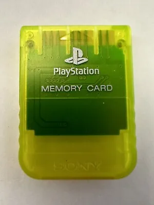 Official Sony PlayStation 1 PS1 Authentic Memory Card OEM Tested PSOne • $15.99