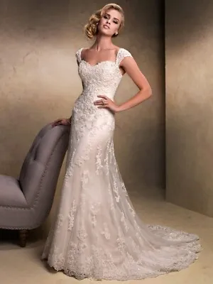 Maggie Sottero Wedding Dress 'Emma' Size 8 NEW WITH TAGS Unaltered • $550