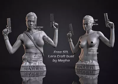 £14.99 • Buy Lara Croft (Angelina Jolie) Bust - Resin 3D Printed - 10cm To 20cm SFW & NSFW