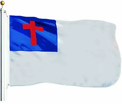 Christian Religious Flag Polyester 3x5 Ft In Door And Out Door • $5.99