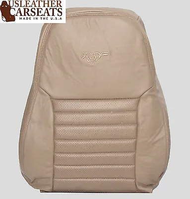 1999-2004 Ford Mustang GT V8 Driver Side Lean Back Leather Seat Cover Tan • $199.99