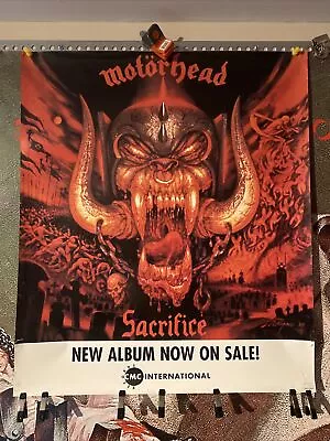 Motörhead PROMO Poster 24X26 1996 Sacrifice CMC RARE HTF Lemmy Motorhead • $129.99