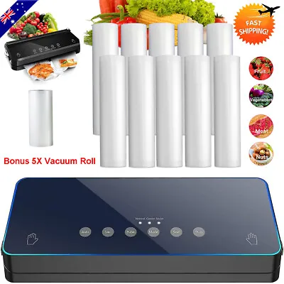 Vacuum Sealer Machine Fresh Dry Wet Food Saver Storage With 5X Food Vacuum Roll • $80.99