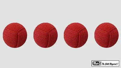 Rope Balls 1 Inch / Set Of 4 (Red) By Mr. Magic Magic Trick Close Up Magic • £7.34