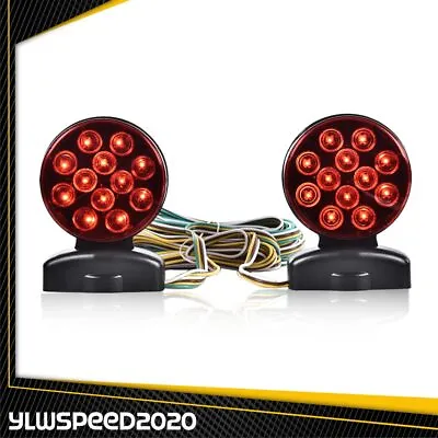 Brake Tail Signal LED Lamp Fit For Magnetic Towing Light 12V Tow Trailer Lights • $25.98