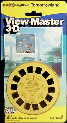 WALT DISNEY WORLD Tomorrowland 3d View-Master 3 Reel Packet  - Full Color Images • $39.99