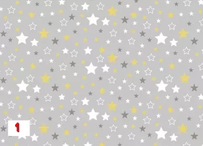 COT FITTED SHEET STARS PATTERNED GREY WHITE PINK Cot Bed 60x120 70x140 Cm COTTON • £4.99