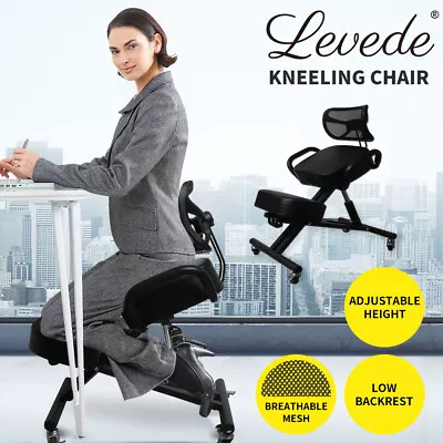 Levede Kneeling Chair Office Ergonomic Home Knee Seat Posture Back Stretch Rest • $119.99