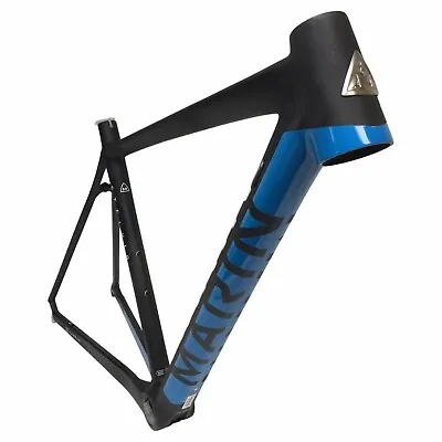 2016 Marin Stelvio Pro T3 Full Carbon Road Frame 46cm Tapered Black Blue White • $319.99