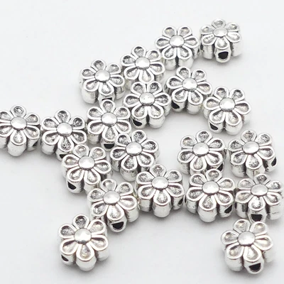£3.40 • Buy 20 Daisy Tibetan Silver Spacer Beads Flower Spacer Beads Jewellery Making Beads