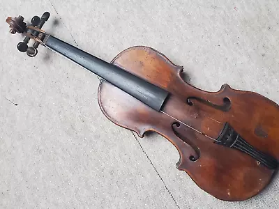 Nicely Flamed Very Old Violin Needs Repair  A. Lutz Viena  (?) • $349