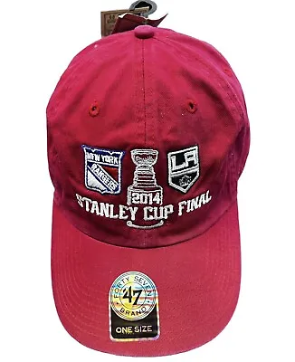 '47 NHL New York Rangers LA Kings 2014 Stanley Cup Final One Size Hat Red • $13.99