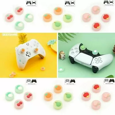 $7.69 • Buy GeekShare Fruit 4Pcs Silicone Joy Con Thumb Grip Joystick Caps For XBOX&PS4&PS5 