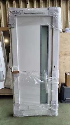 920x2085mm External White RH Pre-hung UPVC Contemporary Entrance Door ZA0503B • £379