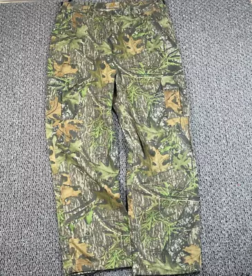 Baggy Loose Fit Camouflage Cargo Pants Men's XL (38 X 33) Green Mossy Oak Camo • $25