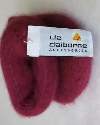 LIZ CLAIBORNE Accessories Lambswool ANGORA RABBIT HAIR Mittens  EUC • $37.99