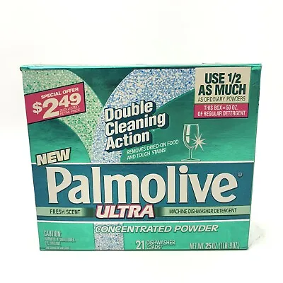 Vintage Palmolive Ultra Dishwasher Detergent Powder Soap NOS Box Movie Prop 90s • $17.92