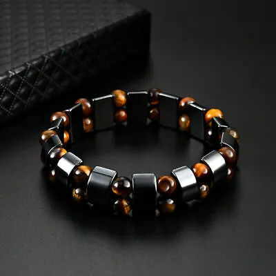 £3.62 • Buy Magnetic Healing Therapy Bracelet Arthritis Hematite Weight Loss Pain Relief