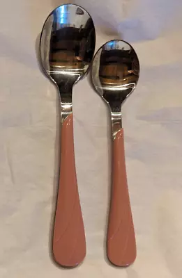 VTG Fiesta Fiestaware 2 Piece Spoon Flatware Silverware Place Setting Pink • $12.99