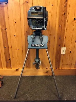 ALL ORIGINAL Vintage Evinrude Lightwin 3 WITH STAND 50's Engine Light Twin • $800