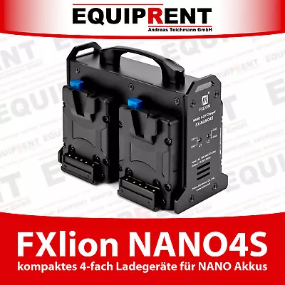 FXLION NANO4S Paralleles Mini V-Mount Charger 4-fach For Nano Batteries (EQR56) • £228.80